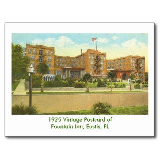 Eustis, FL   Fountain Inn   1925 Postcards