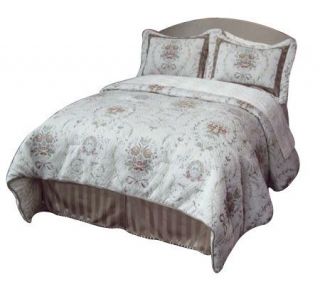 Veratex Minuet Jacquard California King Comforter Set —