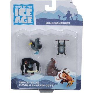 Ice Age 3 Continental Drift 4 Piece Mini Figure Set   Cupta/Silas/Flynn/Captain Cutt Toys & Games