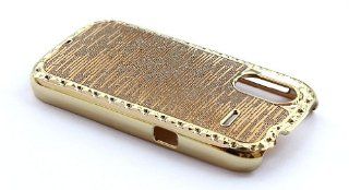 Chrome Plated Hard Skin Case Cover for HTC Amaze 4g G22 Brown + One Headset Winder Cell Phones & Accessories