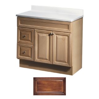 Insignia Ridgefield 36 in x 21 in Antique Cognac Traditional Bathroom Vanity