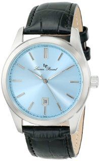 Lucien Piccard Men's LP 11568 012 Eiger Blue Dial Black Leather Watch Lucien Piccard Watches