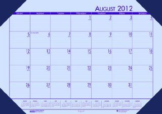 House of Doolittle EcoTone Academic Desk Pad Calendar 13 x 18 1/2 Inches Orchid 12 Months August 2012 to July 2013 Recycled Materials (HOD012573)  Teachers Calendars And Planners 