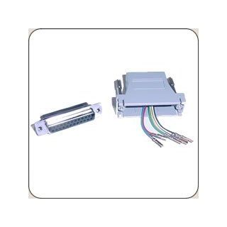DB 25 Female to RJ 11/12 Modular Adapter   Electrical Outlets  