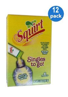 SQUIRT Thirst Quencher Soft Drink Mix 6 Sticks In Each Box (12 Pack)GL  Powdered Soft Drink Mixes  Grocery & Gourmet Food