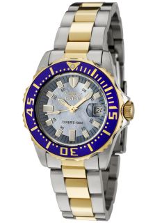 Invicta 2961  Watches,Womens  Lady Abyss Swiss Quartz Two Tone Blue MOP Dial, Casual Invicta Quartz Watches