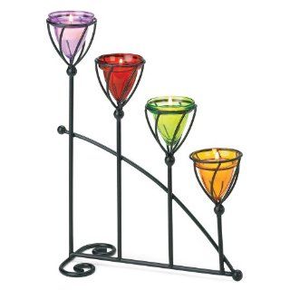 Shop Gifts & Decor Jewel Toned Colored Glass Candleholder Candle Holder at the  Home Dcor Store. Find the latest styles with the lowest prices from Gifts & Decor