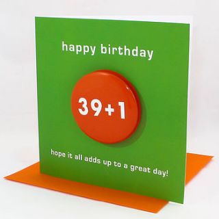 special age badge birthday card by think bubble