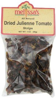 Melissa's Dried Tomato Julienne, 3 Ounce Bags (Pack of 12)  Packaged Sundried Tomatoes  Grocery & Gourmet Food