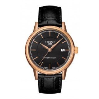 Tissot Carson Black Dial Rose Gold plated Mens Watch T0854073606100 at  Men's Watch store.