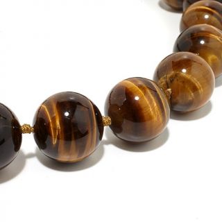 elements by NEST Tiger's Eye Round Bead 20" Necklace