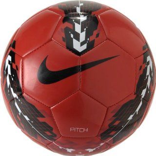 NIKE Pitch Soccer Ball   Size 4, Red/black  Sports & Outdoors