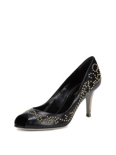 Studded Peep Toe Pump by Sergio Rossi