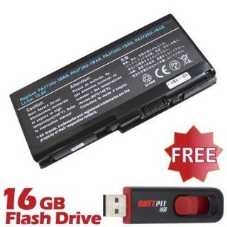 Battpit™ Laptop / Notebook Battery Replacement for Toshiba Qosmio X505 Q888 (4400mAh) with FREE 16GB Battpit™ USB Flash Drive Computers & Accessories