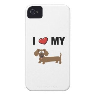 I love my dachshund iPhone 4 Case Mate case