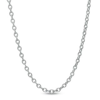 Ladies 14K White Gold 0.8mm Cable Chain Necklace   16   Zales