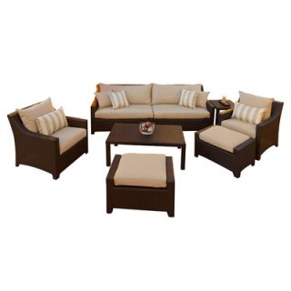 RST Outdoor Slate 8 Piece Deep Seating Group with Cushions