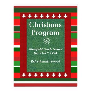 "Customizable Event Christmas Program" Personalized Flyer