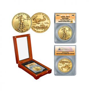 2014 ANACS MS70 First Day of Issue Limited Edition of 29 $50 Gold Eagle Coin