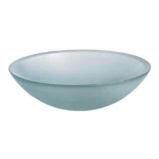 American Standard Dorian 6 in D Frosted Glass Round Vessel Sink