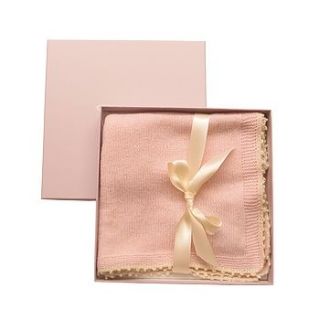 100% cashmere receiving blanket by sue hill