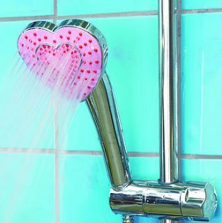 heart shaped shower head by the heart store