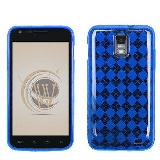 VMG Samsung Skyrocket Galaxy S II TPU Design Skin Case Cover 2 ITEM COMBO Blu Cell Phones & Accessories