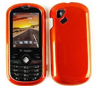 ACCESSORY HARD SHINY CASE COVER FOR ALCATEL SPARQ 606A SOLID BURNT ORANGE Cell Phones & Accessories