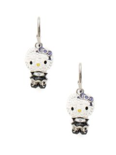 Hello Kitty Gothic Drop Earrings by Swarovski Jewelry