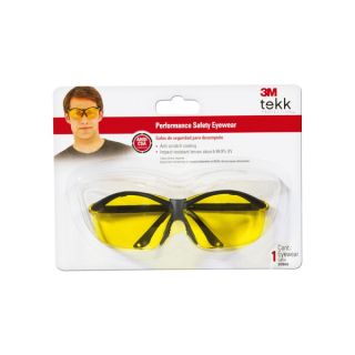 3M Yellow Plastic Safety Glasses