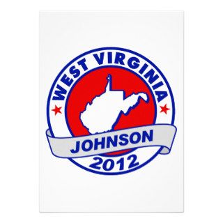 West Virginia Gary Johnson Custom Announcements