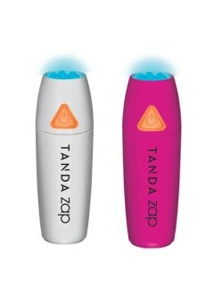 Zap Device Duo, White & Pink Clear Acne Blemishes Fast by Tanda