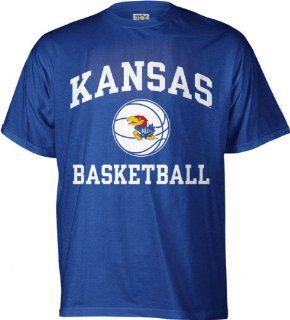Kansas Jayhawks Perennial Basketball T Shirt  Athletic T Shirts  Sports & Outdoors