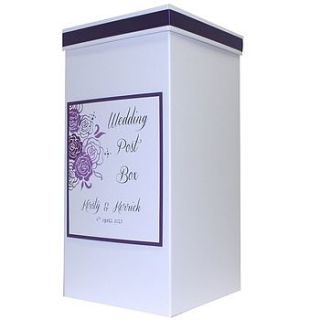 personalised ellie wedding post box by dreams to reality design ltd
