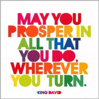 Encouragement Greeting Card May You Prosper   King David Health & Personal Care