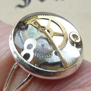 steampunk silver ring by sophie hutchinson designs