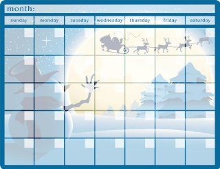 Christmas Monthly Calendar Memo Board Automotive