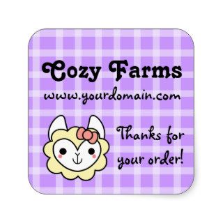 CUSTOM COLOR Alpaca Yarn Farm Roving Label Sticker