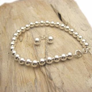 silver balls bracelet by tigerlily jewellery