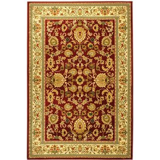 Traditional Sultan Oriental Floral Burgundy Area Rug (5'3" X 7'3") 5x8   6x9 Rugs