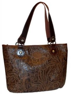 Harley Davidson Women's Floral Brown Tote. CH456 Clothing