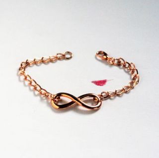 forever rose gold infinity bracelet by naturally heartfelt