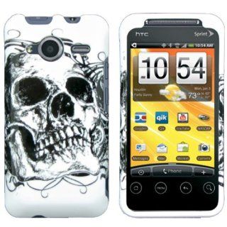 HTC Evo Shift 4G adr7373 Hard Skin Shell Protector Cover Case   Skull Tattoo sketch Cell Phones & Accessories