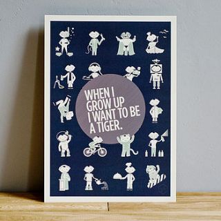 when i grow up print – navy by charlie loves lucy