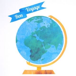 handmade bon voyage greetings card by tea & ceremony