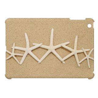 Row of White Starfish iPad Mini Cover