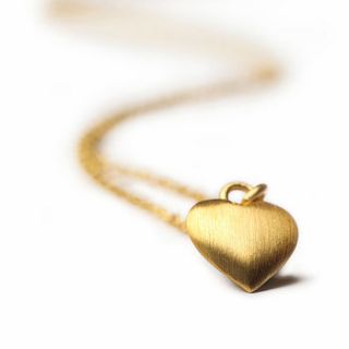 vermeil gold heart necklace by element jewellery
