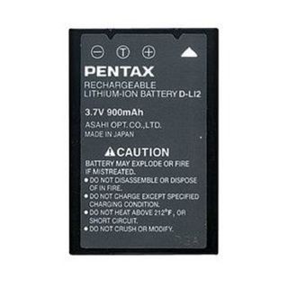 Pentax D L12 Lithium Ion Digital Camera Battery Pentax Camera Batteries & Chargers