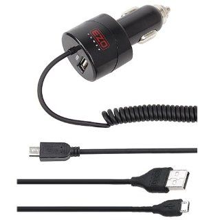 EZOPower Rapid 15W / 3.1A Dual Outlet Car Charger with Extra 10ft Micro USB Cable for Nokia Lumia 520, Lumia 521, Lumia 925, Lumia 928; LG Optimus G Pro, Lucid 2 VS870 and more Cell Phone, Smartphone Cell Phones & Accessories