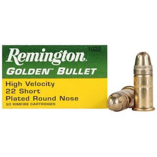 Remington Golden Bullet High Velocity Rimfire Ammo .22 Short 29 Gr. LRN 444445